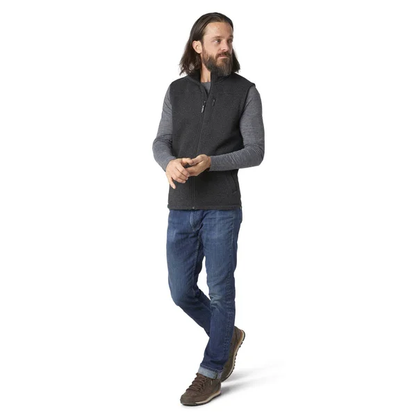 Smartwool Hudson Trail Fleece Vest - Men's Dark Charcoal, M