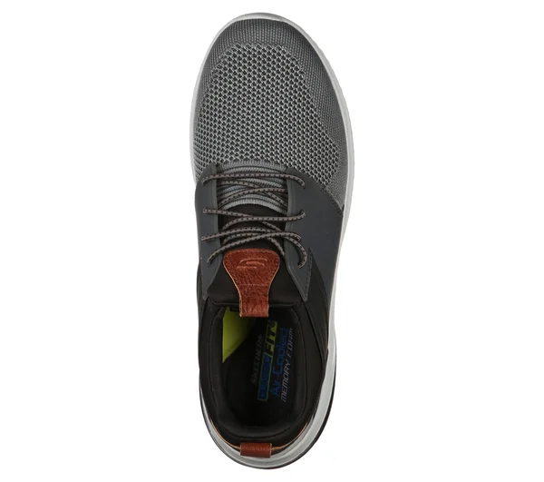 Men's Skechers Delson 3.0 Cicada Sneaker, Adult, Size: 9, Gray/Black