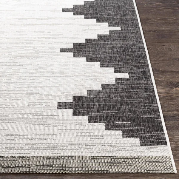 Surya Eagean EAG-2356 Area Rug - Black/White, 7&10x22 Square