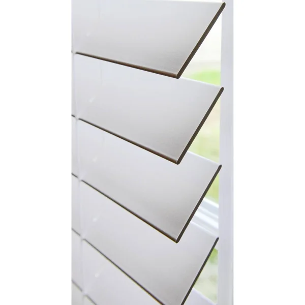 Linen Avenue Custom Cordless Partial Inside Mount Faux Wood Blinds, 21.5 W x 72 H, White