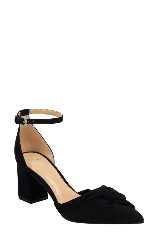 Marc Fisher LTD Ziya Suede Pump, 7, Black