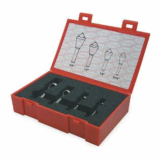 Keo 53518 Countersink Set - 4 PC, 0 Fl, 82 Deg, cobalt