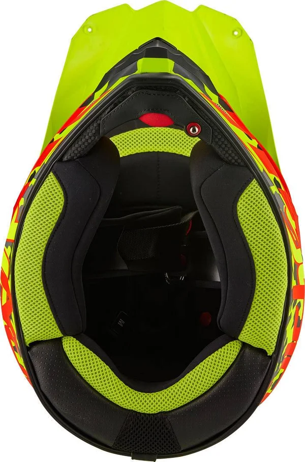 Scorpion Vx-21 Air Furio Cross Helmet - red-yellow, Size M