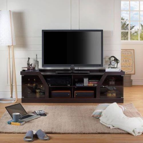 Furniture of America Faullin Contemporary TV Stand - Espresso