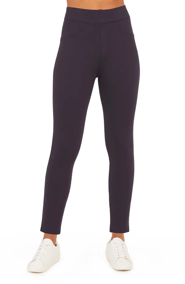 Plus Size Women's Spanx The Perfect Black Pants - Four-Pocket Ankle Pants