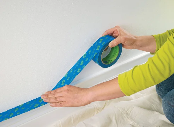 ScotchBlue Painter&s Tape Trim and Baseboards with Edge-Lock, 0.94 inch x 60 yds, 3 Rolls/Pack