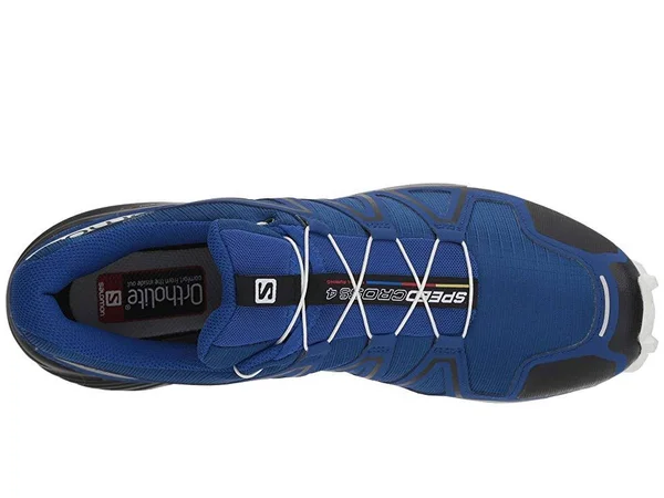 Salomon Speedcross 4 Running Shoe - Men's Mazarine Blue/Black/White