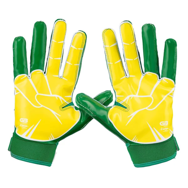 Grip Boost Boys Peace, Shaka, Hook &Em Youth Football Gloves Pro Elite - Youth Sizes