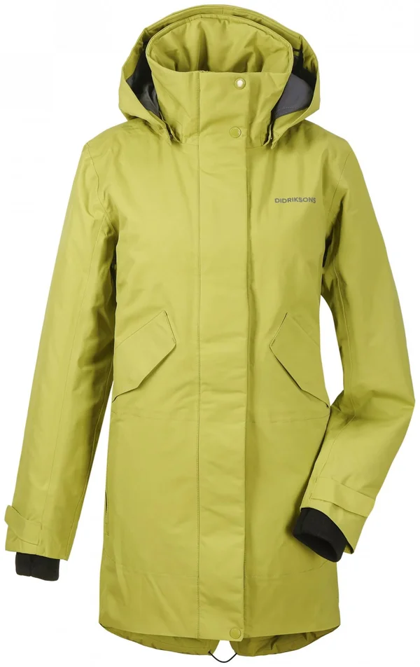 Didriksons Tanja Parka 4 Green, Women Casual Jacket (Size 46 - Color Seagrass Green)