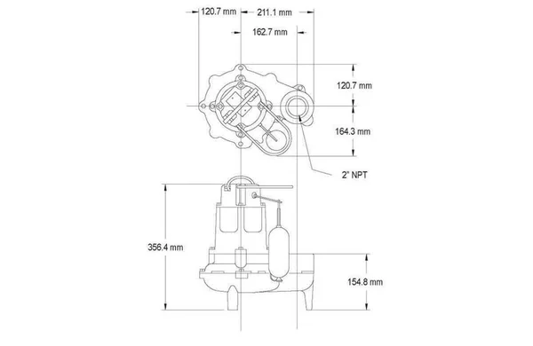 Pump - Sewage, 1/2 HP 267-0001
