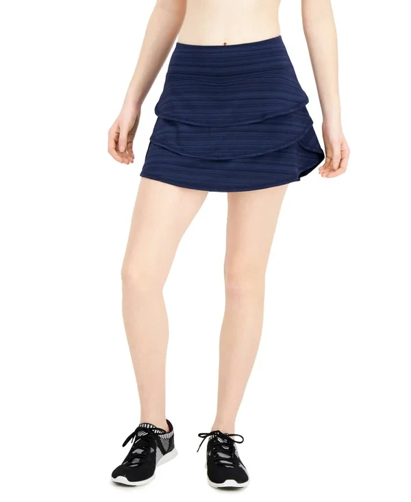 Ideology Tiered Skort - Created for Macy&s - Indigo Sea
