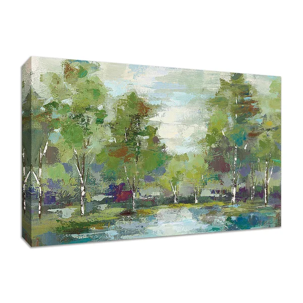 Forest at Dawn by Silvia Vassileva, 57x22 x 38x22 Fine Art Giclee Print on