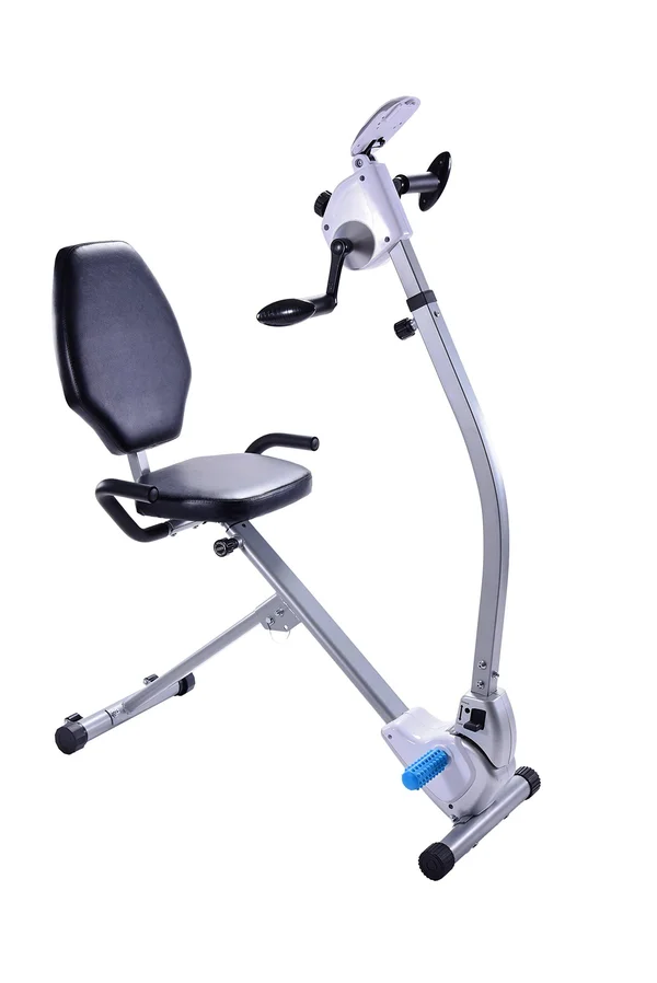 Stamina Seated Upper Body Exercise Bike, Gray, 38.5" x 22.75" x 52.5"