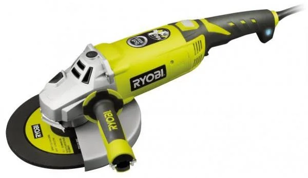 Ryobi eag2000rs 9-Inch Angle Grinder with Rotating Back Handle, 200x22