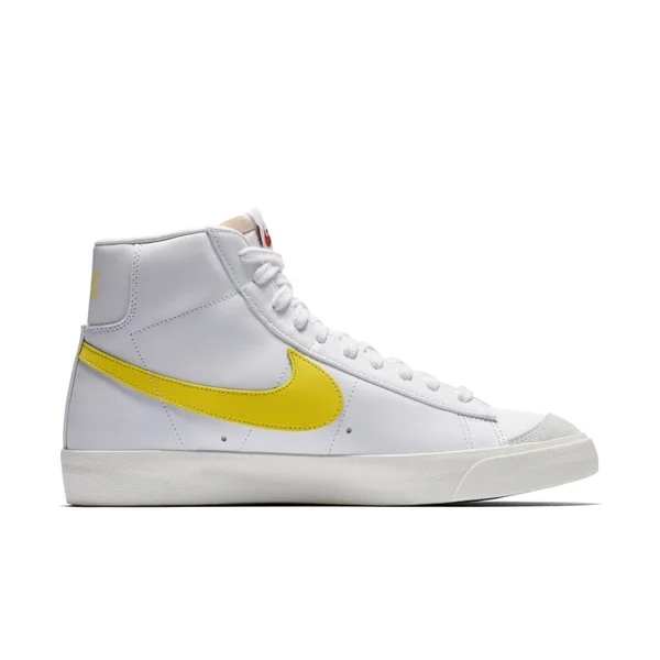 Nike Blazer Mid &77 Vintage Men's Sneakers - White/Opti Yellow - 9.5