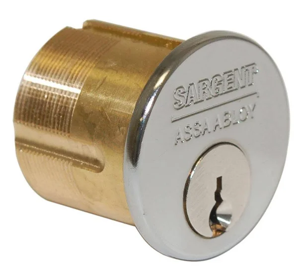 SARGENT 41 RC 3 Mortise Cylinder Bright Brass
