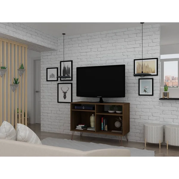 Manhattan Comfort 138Gmc5 Rockefeller 39.37 TV Stand, Brown