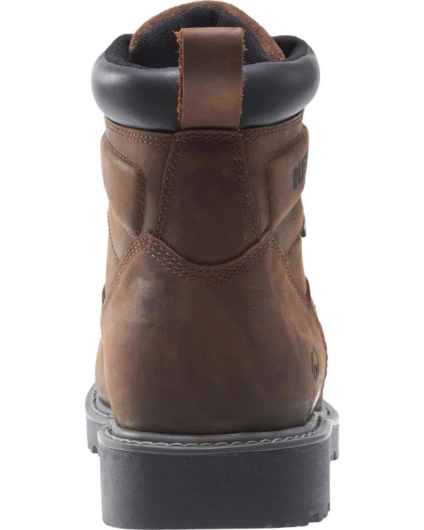 Wolverine Men's Floorhand 6 in. Waterproof Steel Toe Work Boot - Brown