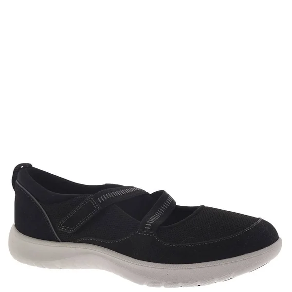 Clarks Adella Lily Women's Shoes Black Textile : 7.5 B