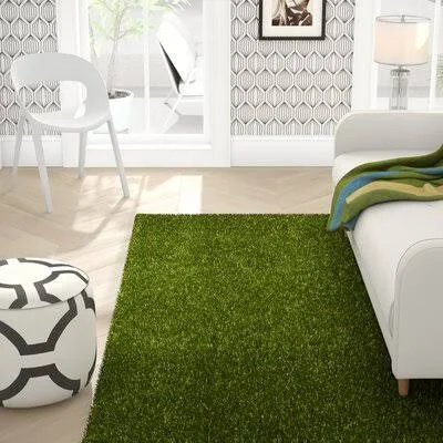 Obadiah Tufted Green Indoor, Outdoor Area Rug Ebern Designs Rug Size: Rectangle 6& x 7.5&