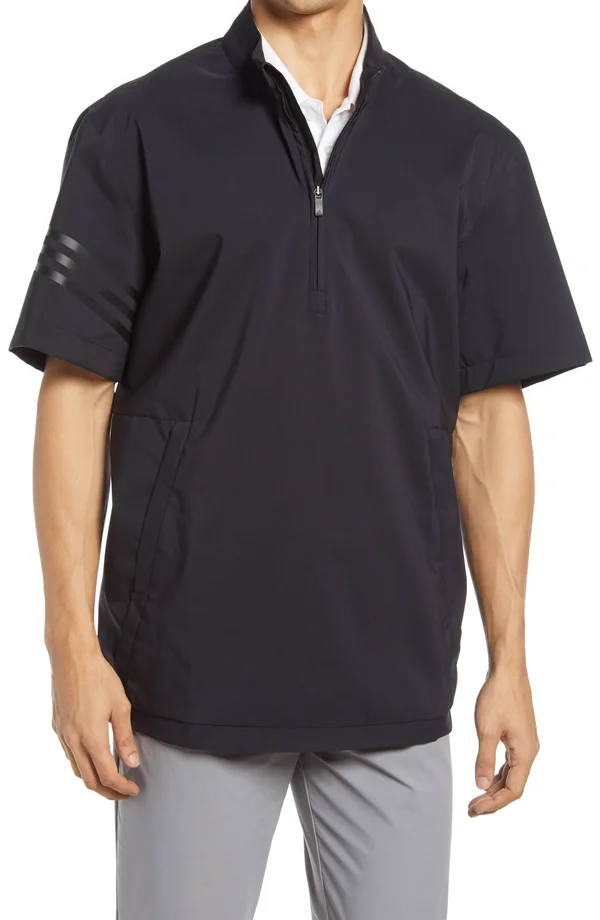 Adidas Provisional Short Sleeve Rain Jacket - Black - Medium