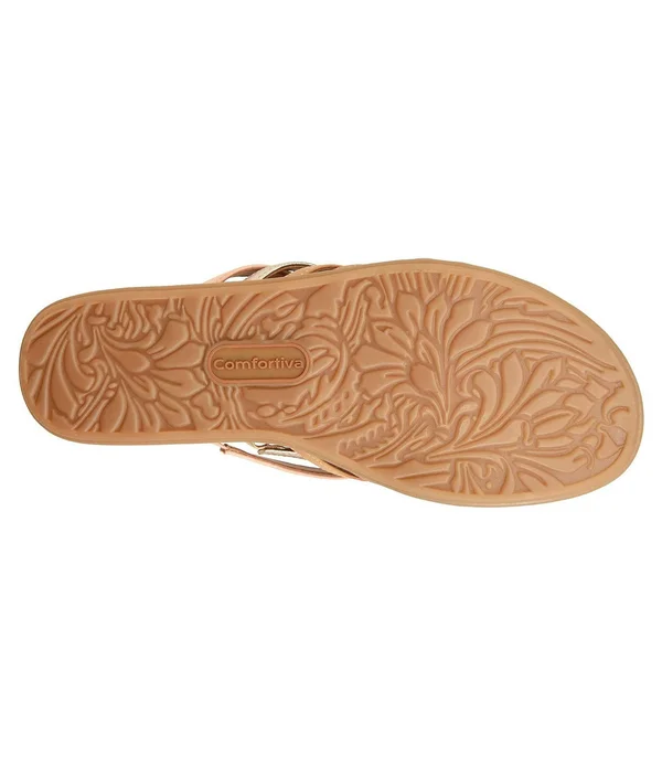 Comfortiva Cayce Sandals Walnut Multi 7 M