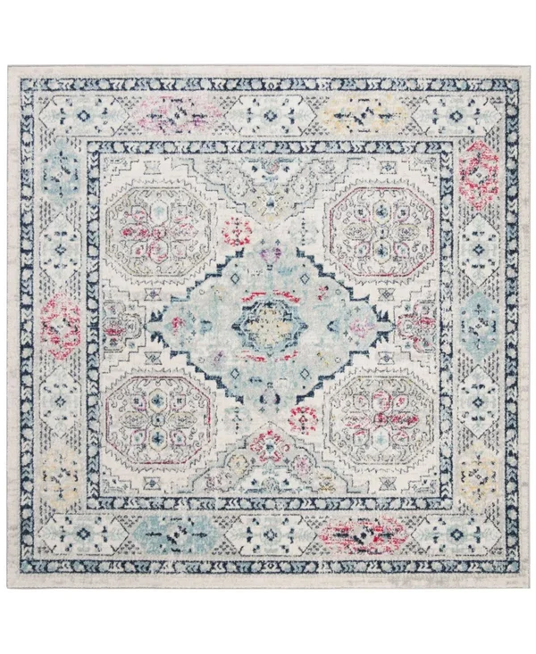 Safavieh Madison 925 Area Rug - Light Grey, Fuchsia, 6&7x22 x 6&7x22 Square