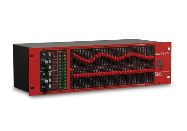 DJ Tech SOUNDGRAPH6102 2-Channel, 31-Band Graphic Equalizer