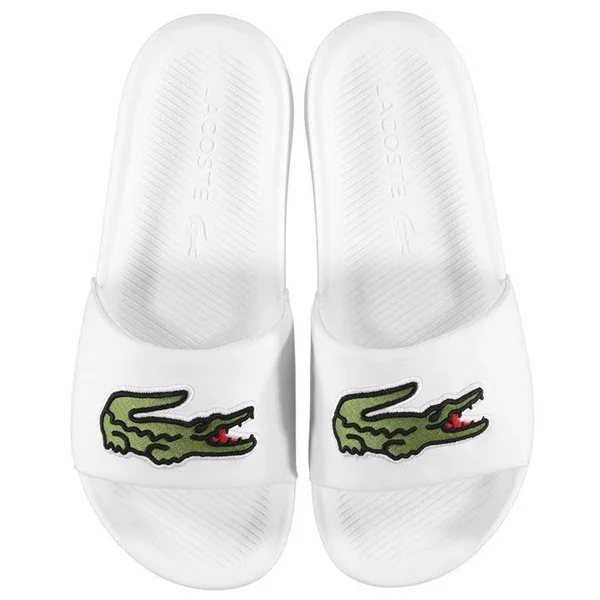 Lacoste Croco Slide 119 3 737CMA0020082 Slides White - Mens, Synthetic