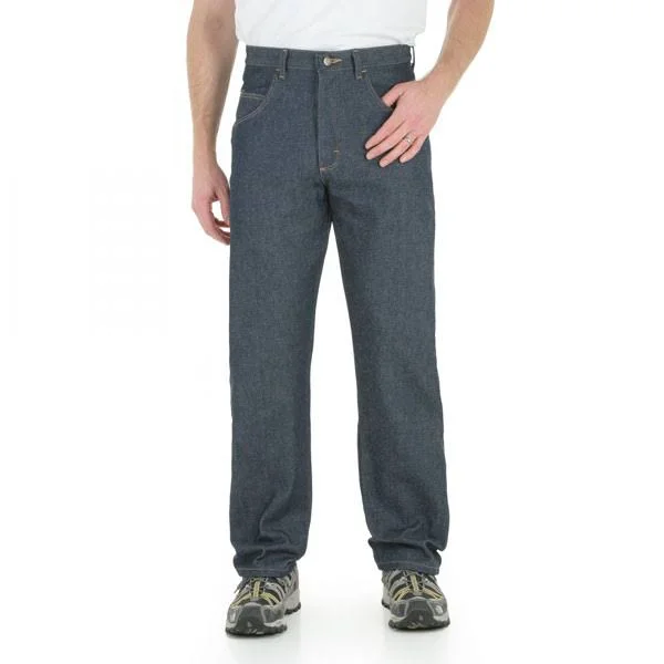 Wrangler Men's Rugged Wear Relaxed Fit Jeans (44x30 Denim)
