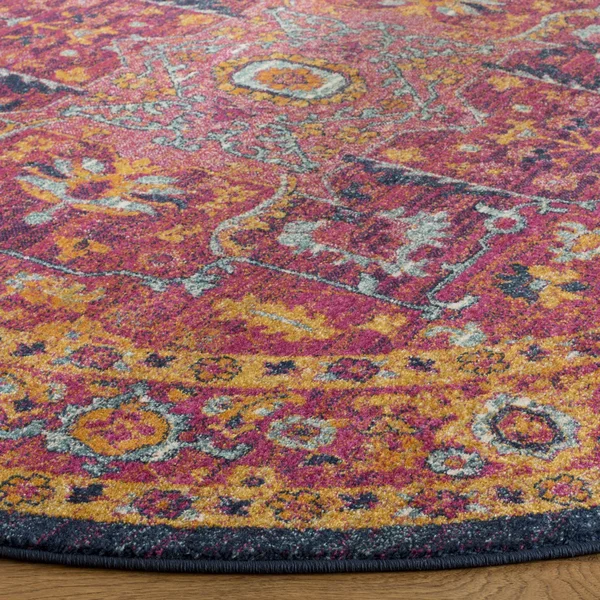 Safavieh Evoke EVK275S 6&7x22 x 9&0x22 Fuchsia, Orange Area Rug