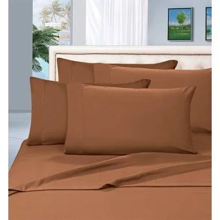 Elegant Comfort Bed Sheet Set 4-Piece Bed Sheet Set, Deep Pocket, Hypoallergenic - Full Bronze