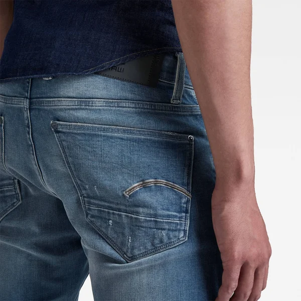 G-Star Raw Men Revend Skinny Jeans Medium Blue Size 28-30