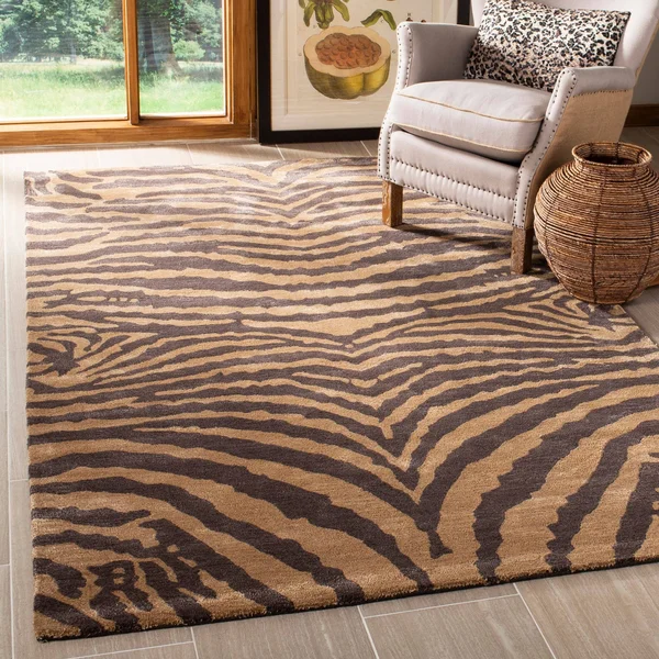 Safavieh Soho Rug SOH434E Black, Brown, 5& x 8&