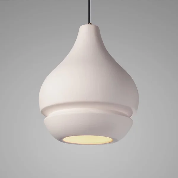 Justice Design Group Radiance 8 inch Mini Pendant - CER-6400-BIS-NCKL