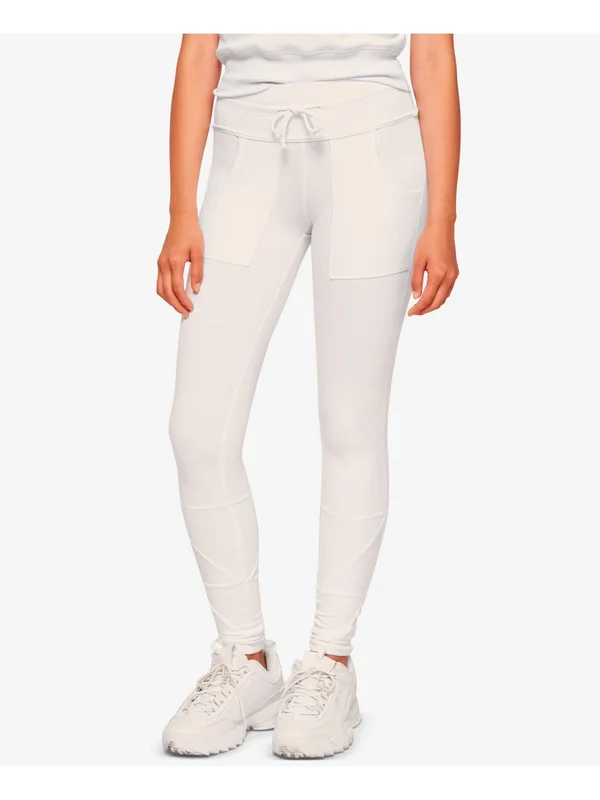 Free People White Kyoto Leggings
