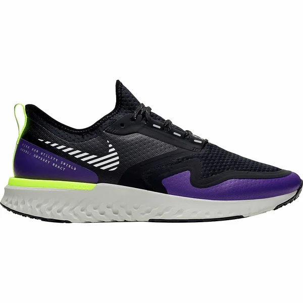 Nike Odyssey React 2 Shield Men's Running Shoes Black/Metallic : 6 D