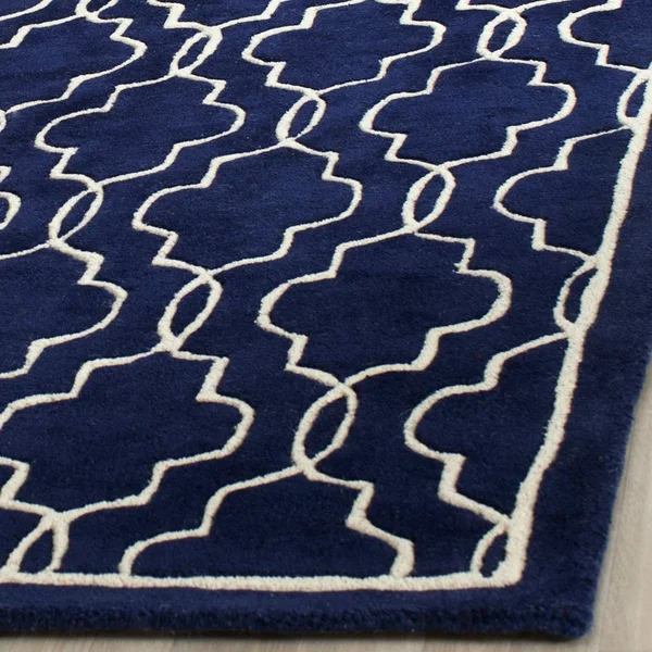 Safavieh Chatham Jaymz Hand Tufted Wool Area Rug - Navy Blue