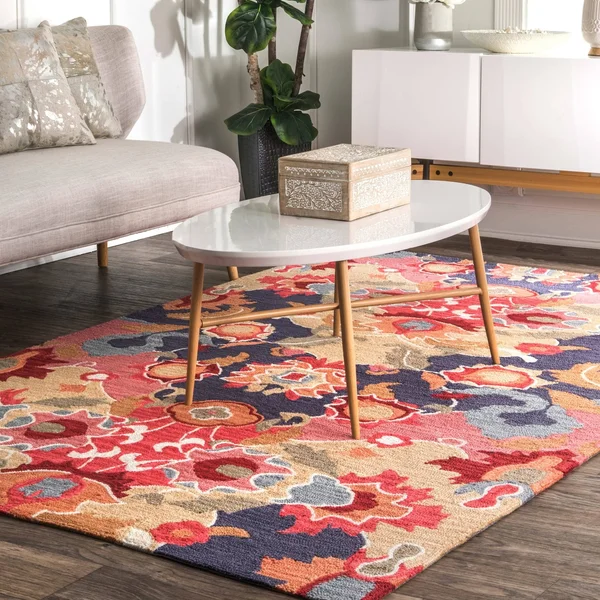 nuLOOM Hand Hooked Felicity Area Rug - Size: 3& x 5&
