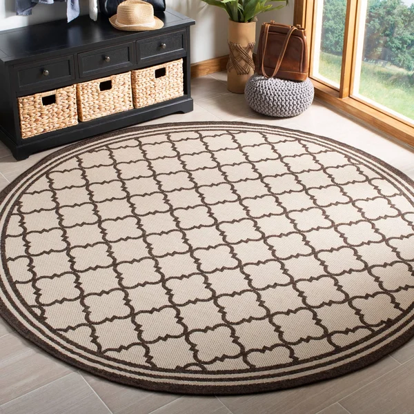 Safavieh Linden Quatrefoil Area Rug Rust, Creme, Size: 9 x 12 ft.