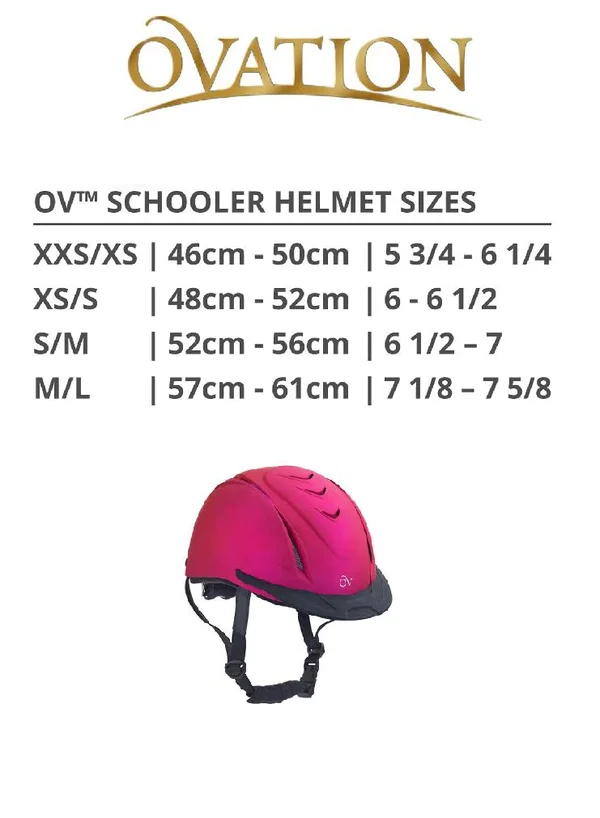 Ovation Metallic Schooler Helmet