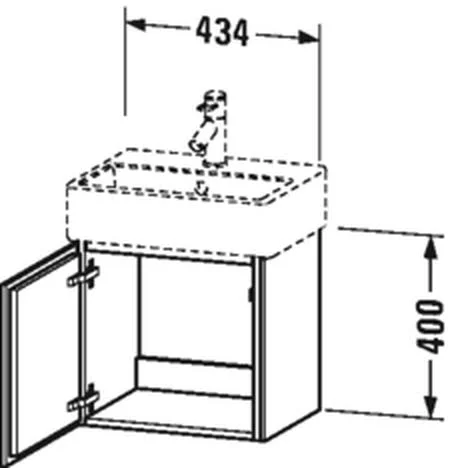 Duravit LC6245R1818 LC Vanity Unit 1 Door