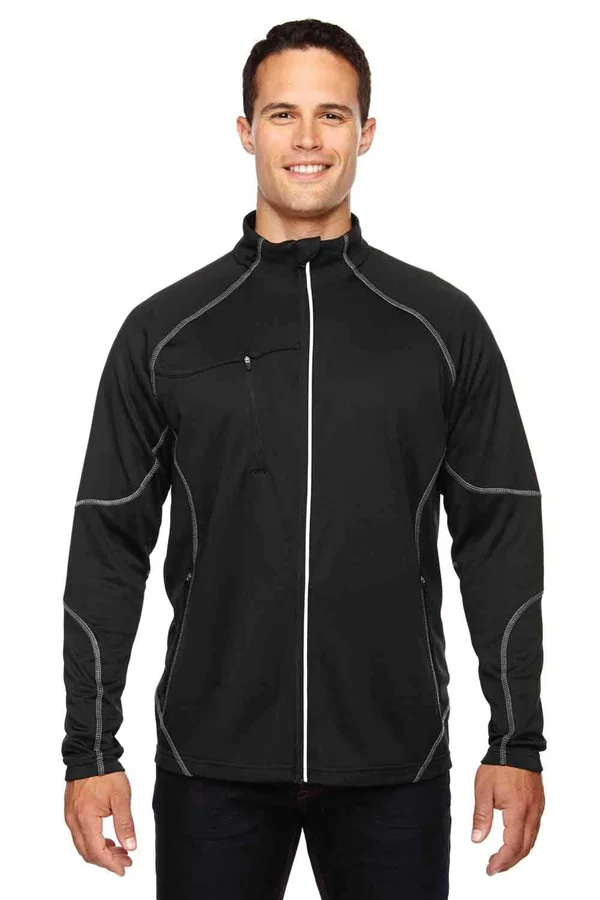 North End 88174 - Gravity Men's Performance Fleece Jacket Black - 3XL