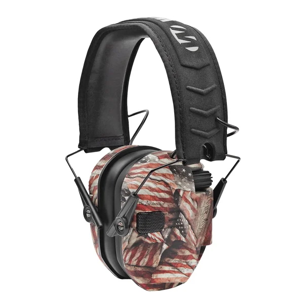 Walker’s Game Razor Slim Electronic Ear Muffs, American Flag