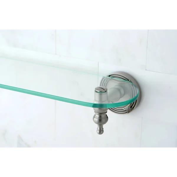 Kingston Brass BA9919SN Templeton Glass Shelf - Satin Nickel