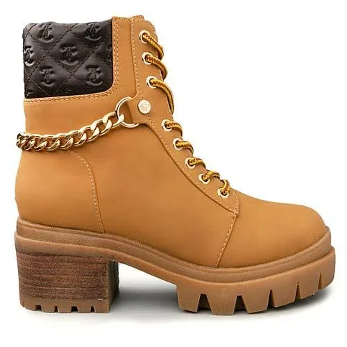 Juicy Couture Question Quilted Chain Fashion Boot - Black