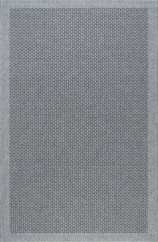 Tayse Largo Indoor/Outdoor Area Rug Charcoal, Size: 4 x 5 ft.