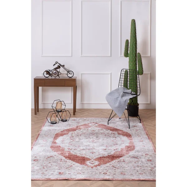 MDA Home Trendy Collection Gray/Blue Transitional Polyester Area Rug - 7'10'' x 10'6''