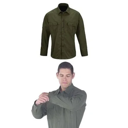 Propper Long Sleeve Kinetic Shirt, Men's Olive Green