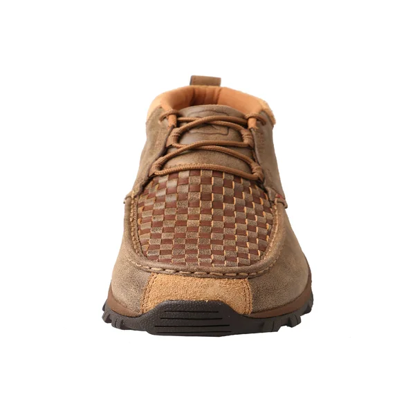 Twisted x Men's MHK0008 Hiker Boot - Woven Brown/Bomber Leather